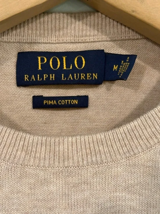 Polo by Ralph Lauren Men's Crewneck Sweater 100% Pima Cotton - Picture 2 of 7